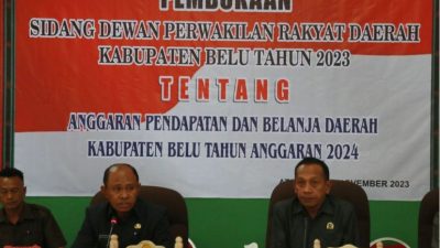 Ajukan Ranperda Pajak dan Retribusi Daerah ke DPRD, Pemkab Belu Berharap Tingkatkan PAD