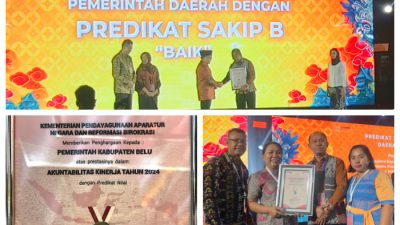 Berkinerja Baik, Pemkab Belu Dapat Penghargaan SAKIP AWARD 2024 dari Menteri PAN dan Reformasi Bikrokrasi