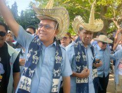 Ti’i Langga dan Tarian Kataga Sambut Melki-Johni Saat Kampanye Akbar di  Lapangan Sitarda